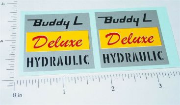 Pair Buddy L Deluxe Hydraulic Dump Truck Stickers Main Image