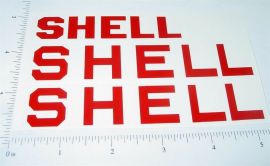 Buddy L Sharknose Shell Tanker Truck Sticker Set