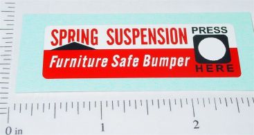 Buddy L Spring Suspension Hood Sticker Main Image