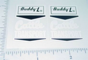 Pair Buddy L Wht/Black Cattle Transport Stickers Main Image