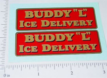 Pair Buddy L Ice Delivery Truck Sticker Set Main Image