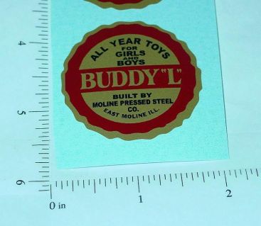 Buddy L Round Style Floor Plate Sticker Main Image