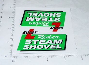 Pair Buddy L Rider Steam Shovel Truck Stickers Main Image