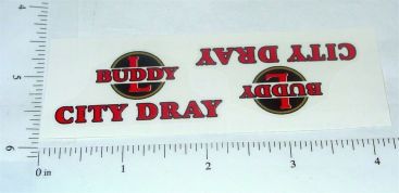 Pair Buddy L City Dray Truck Stickers Main Image