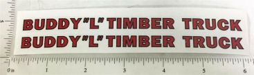 Buddy L Wooden Timber Truck Sticker Pair Main Image