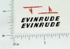 Evinrude Big Twin Toy Boat Motor Sticker Set