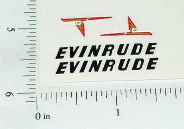 Evinrude Big Twin Toy Boat Motor Sticker Set Main Image