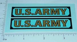 Pair Cor Cor Toys Army Truck Replacement Stickers