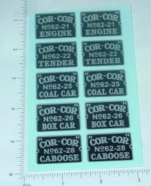 Cor Cor Toys Floor Train Sticker Set