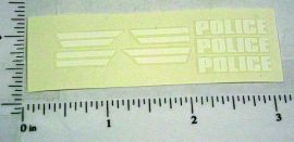 Corgi #406 Buick Police Car Sticker Set