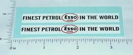 Pair Corgi Esso London Bus Sticker Set