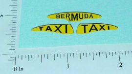 Corgi Bermuda Taxi Cab Sticker Set