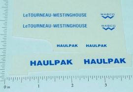 Custom LeTourneau WABCO Haulpak Sticker Set