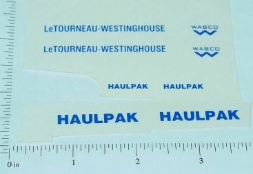 Custom LeTourneau WABCO Haulpak Sticker Set Main Image