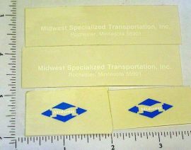 Custom Midwest Spec Transportation Stickers Set Pair