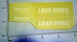 Custom White Load King Sticker Pair