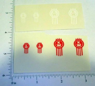 Custom Red & White Kenworth Stickers Main Image
