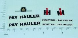 Custom IHC Payhauler Truck Sticker Set