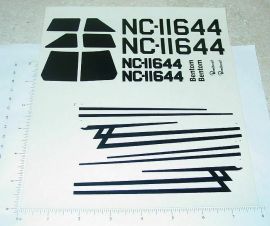 Beechcraft Toy Airplane Mylar Sticker Set