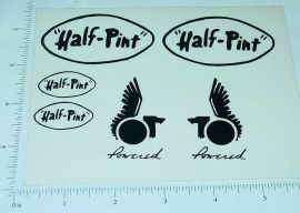 Custom Half Pint Powered Tether Car Sticker Set