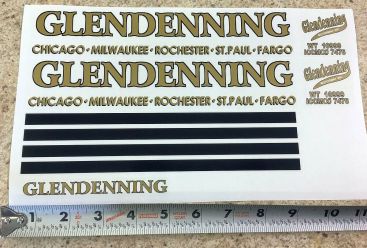 Custom Glendenning Tonka/Smith Miller Semi Truck Sticker Set Main Image