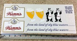 Custom Hamm's Beer Tonka/Smith Miller Semi Truck Sticker Set