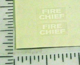 Dinky Toys #257 Nash Rambler Fire Chief Stickers