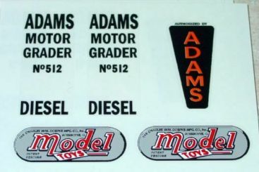 Doepke Adams Road Grader Sticker Set Main Image