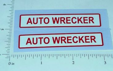 Pair Dunwell Auto Wrecker Truck Stickers Main Image