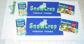Dunwell Snow Crop Frozen Foods Semi Sticker Set