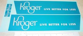 Dunwell/Buckeye Kroger Stores Semi Sticker Set Pair