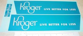 Dunwell/Buckeye Kroger Stores Semi Sticker Set Pair
