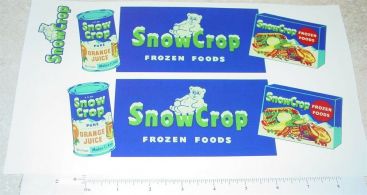 Dunwell Snow Crop Frozen Foods Semi Sticker Set Main Image