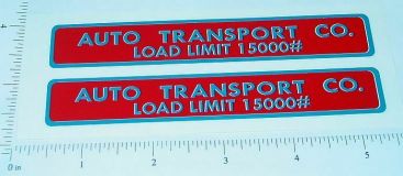 Pair Dunwell Auto Transport Semi Trailer Sticker Set Main Image