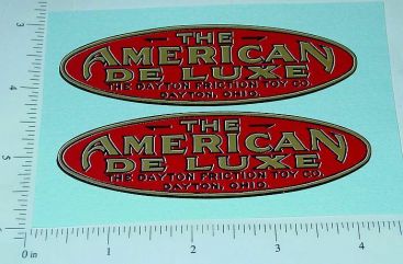 Pair Dayton Friction American National Bus Stickers Main Image