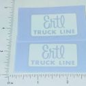 Pair Ertl Fleetstar Ertl Truck Line Sticker Set Main Image