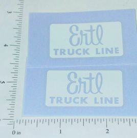 Pair Ertl Fleetstar Ertl Truck Line Sticker Set