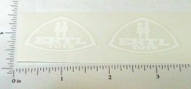 Pair Ertl IHC Fleetstar White Logo Stickers