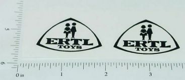 Pair Ertl IHC Fleetstar Black Logo Stickers ET-006B Main Image