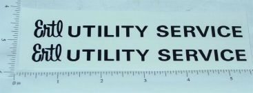 Pair Ertl Fleetstar Utility Bucket Truck Sticker Set Main Image