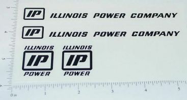 Ertl Illinois Power Utility Truck Sticker Set Main Image