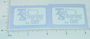 Pair Ertl Fleetstar White Touch Steering Sticker Set Main Image