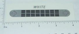Ertl White COE Truck Grill Replacement Sticker