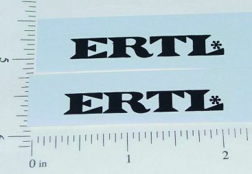 Pair Ertl Fleetstar Door Black Text Logo Stickers ET-018B Main Image