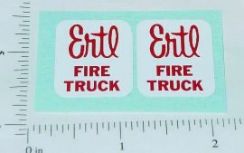 Pair Ertl Fire Truck Replacement Stickers