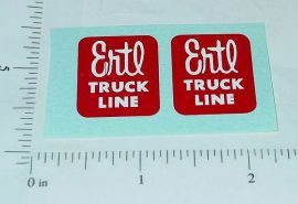 Pair Ertl Truck Lines Red Replacement Stickers