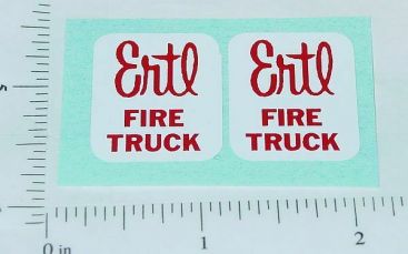 Pair Ertl Fire Truck Replacement Stickers Main Image