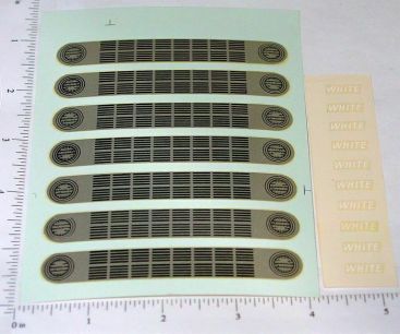 OEM Ertl White Cabover Grill Waterslide Decals Main Image OEM Ertl White Cabover Grill Waterslide Decals Main Image