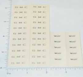 OEM Ertl GMC Trucks Waterslide Decal Sheets