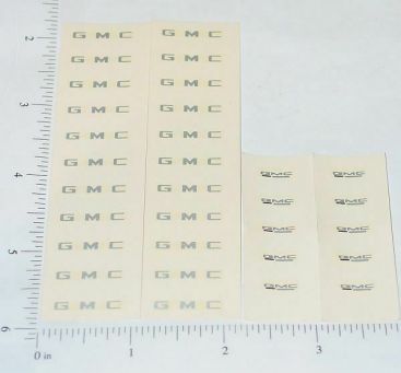 OEM Ertl GMC Trucks Waterslide Decal Sheets Main Image OEM Ertl GMC Trucks Waterslide Decal Sheets Main Image